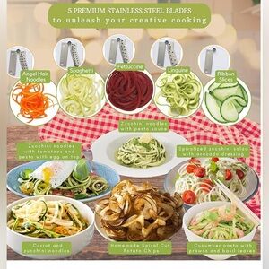 🧅 SPIRALIZER & GRINDER/CHOPPER 5 BLADE EPLC